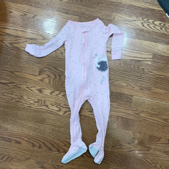 Carter's Other - 5/$30 Carter’s Zip Footies 24 Months Ostrich Ballerina